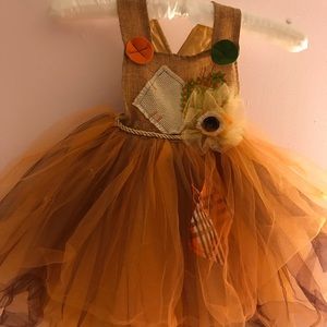 EUC POTTERY BARN KID SCARECROW DRESS